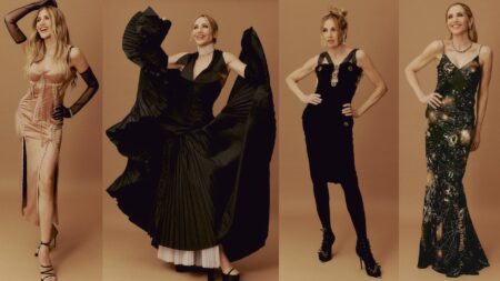 Lorella Cuccarini, gli abiti di Sanremo 2024