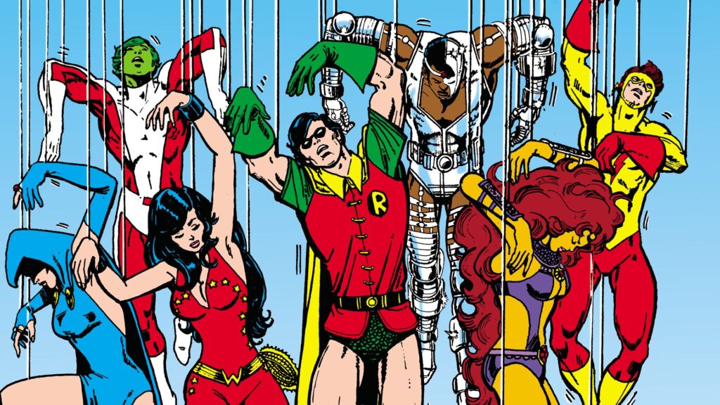 Una tavola dei Teen Titans di George Perez e Marv Wolfman [DC Comics]