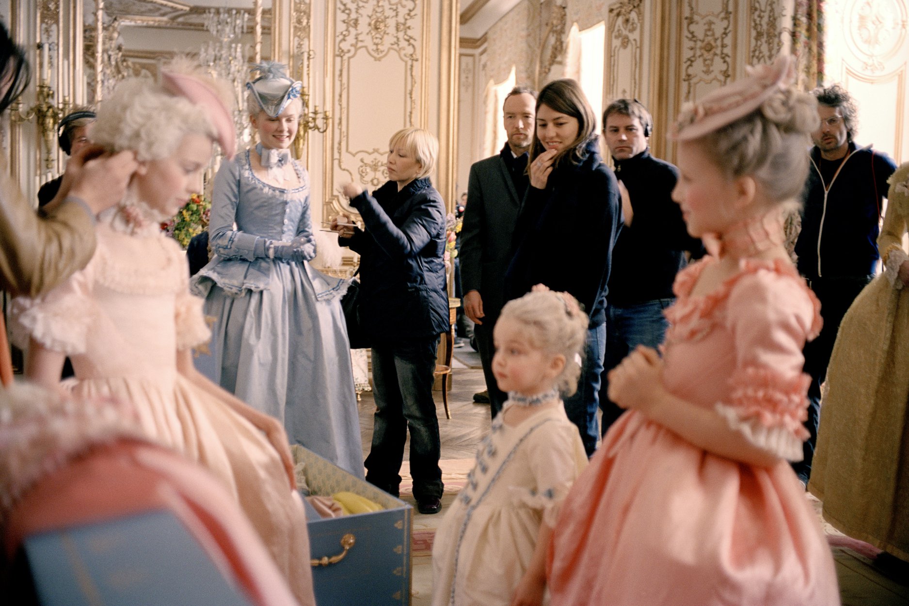 Sofia Coppola sul set di Marie Antoinette