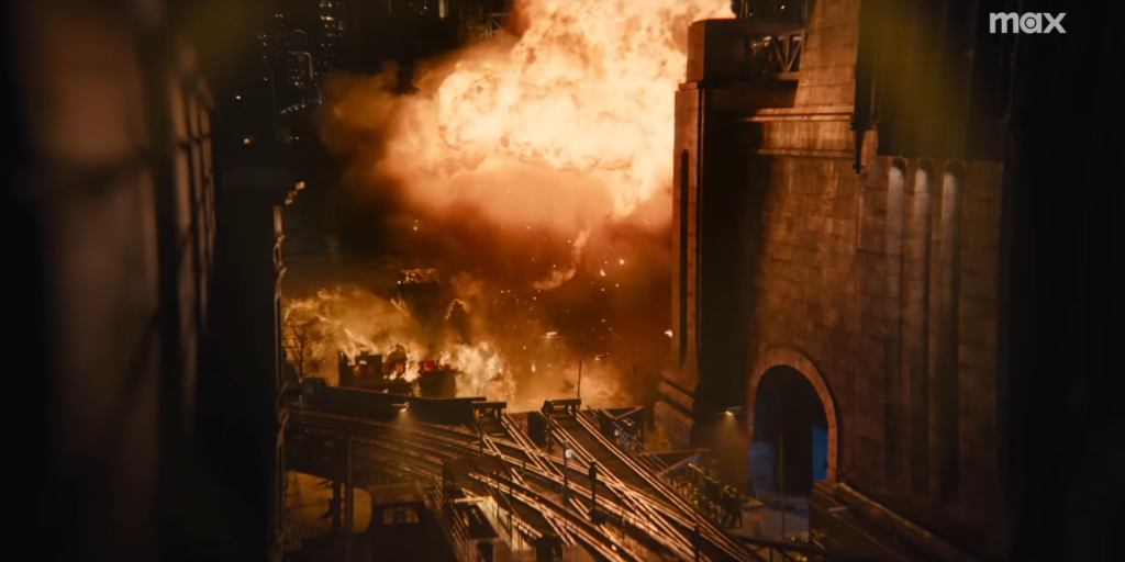 Una scena dal trailer di The Penguin (fonte: HBO Max)