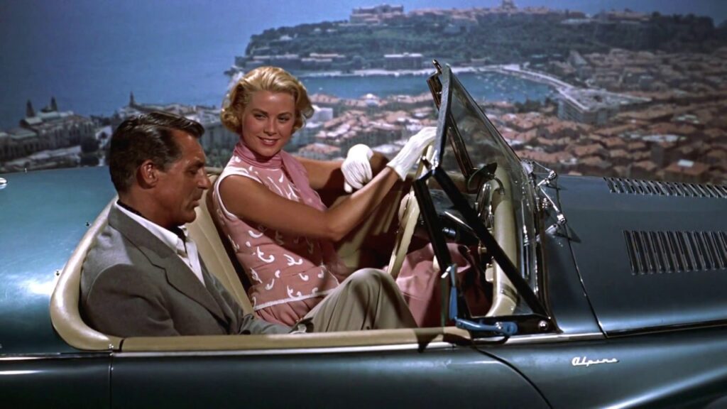 Cary Grant e Grace Kelly in Caccia al ladro