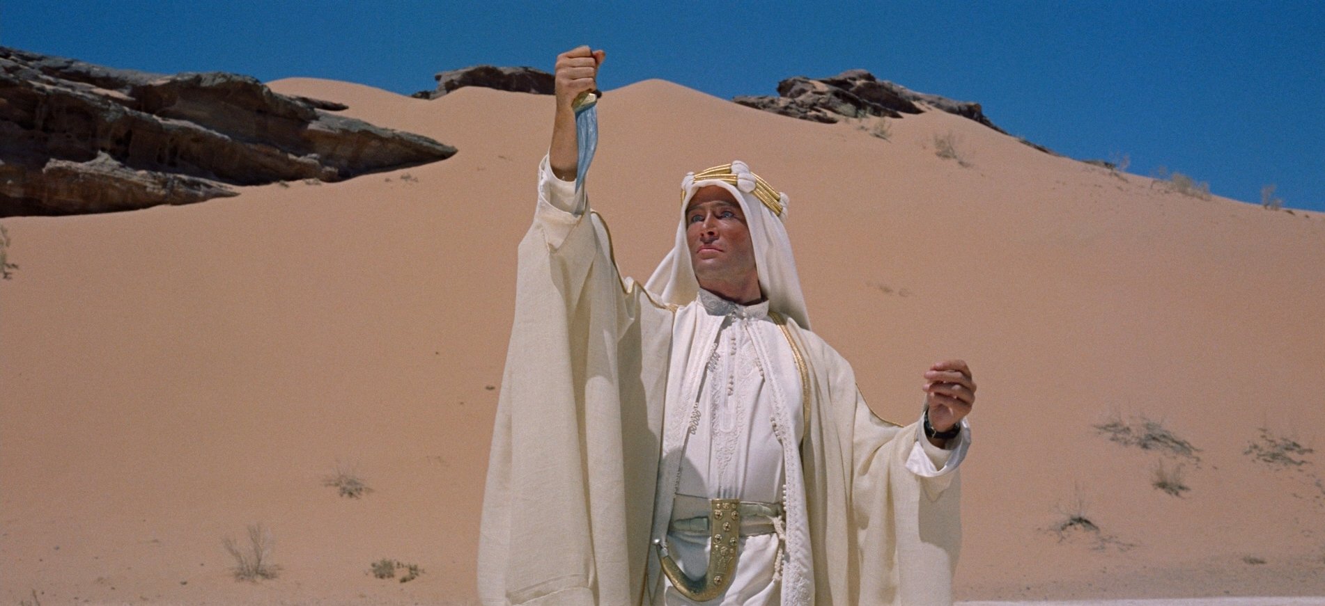 Una scena di Lawrence d'Arabia