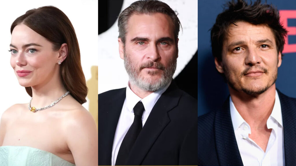 Pedro Pascal, Emma Stone e Joaquin Phoenix