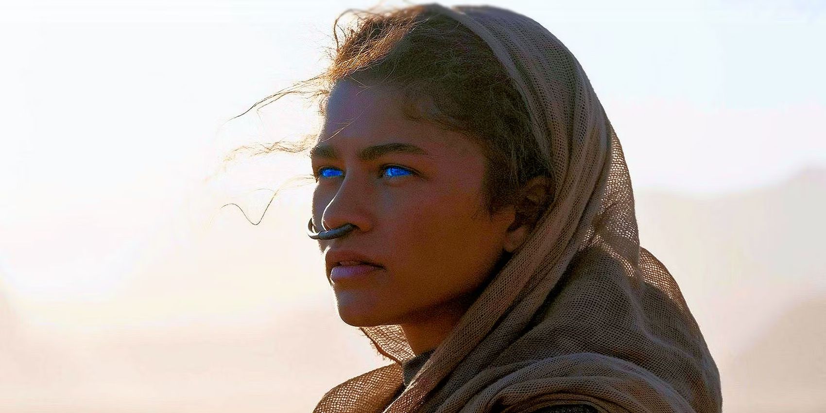 Zendaya in una scena di Dune - fonte: Warner Bros. Pictures
