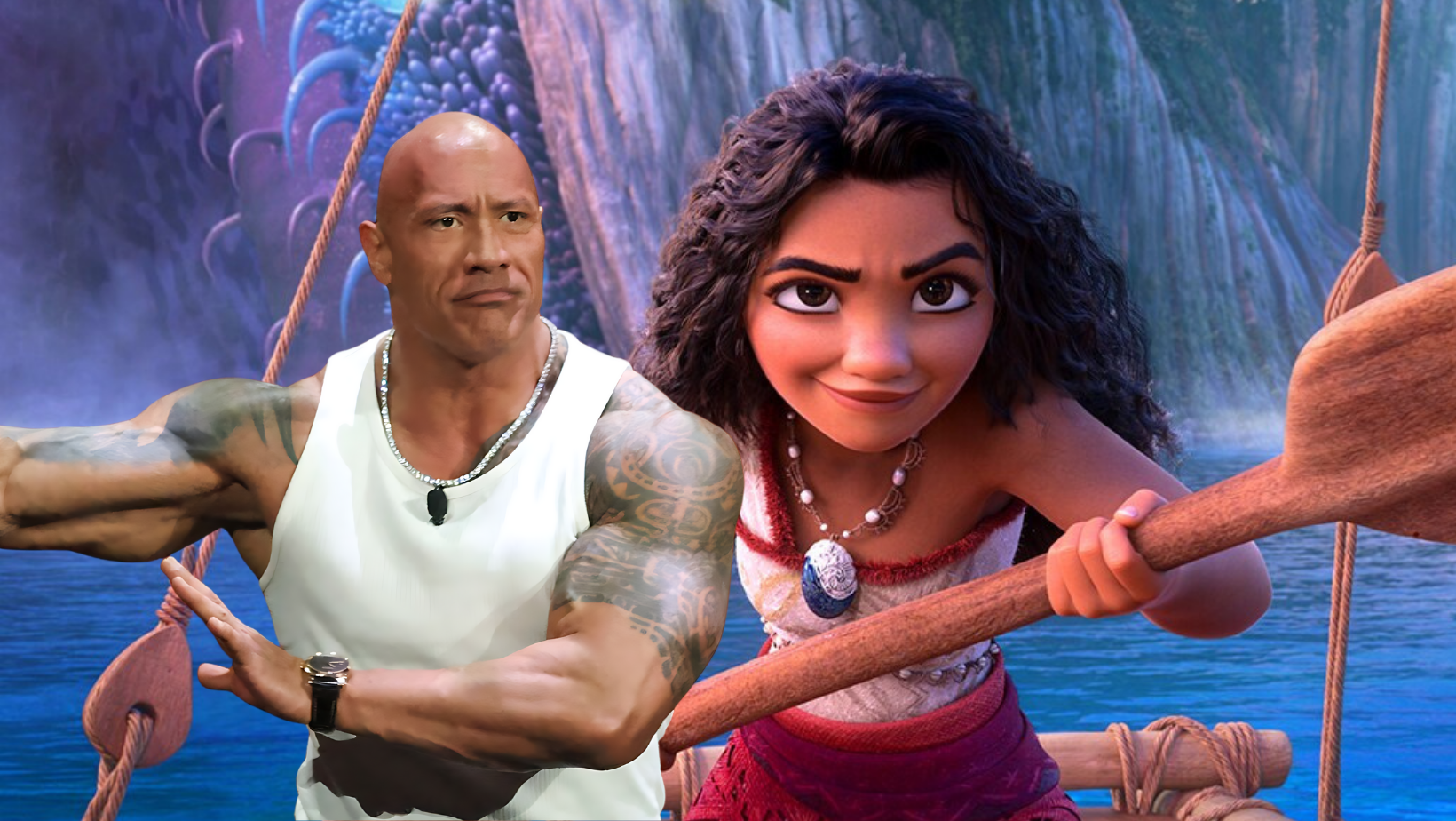 Dwayne Johnson al Cinemacon per Oceania 2 (fonte: cinemaserietv.it)