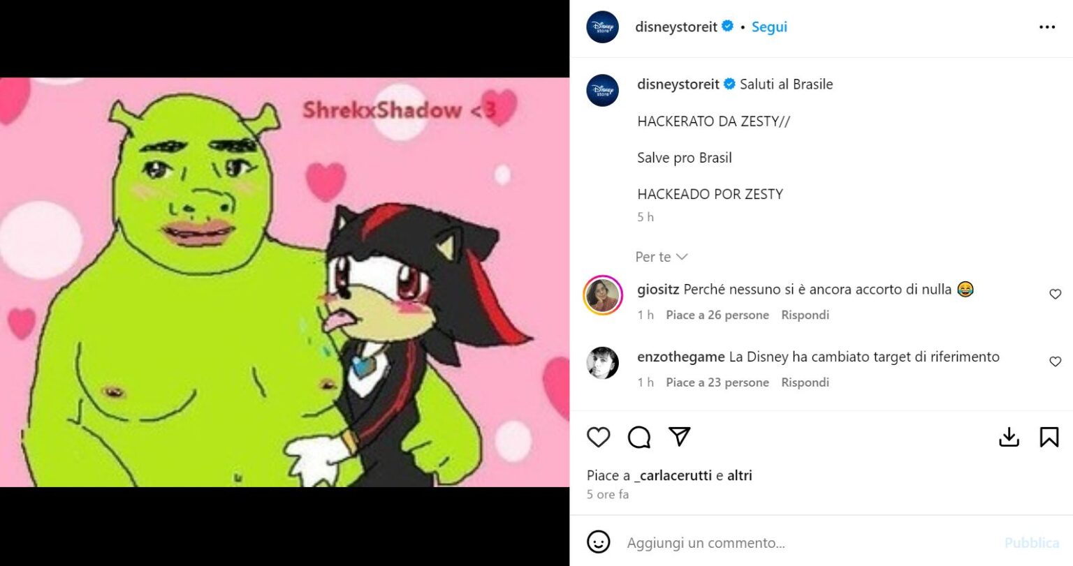 L'attacco hacker a Disney Store it