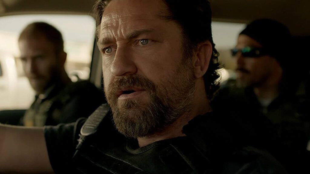 Gerald Butler in una scena de Nella tana dei lupi