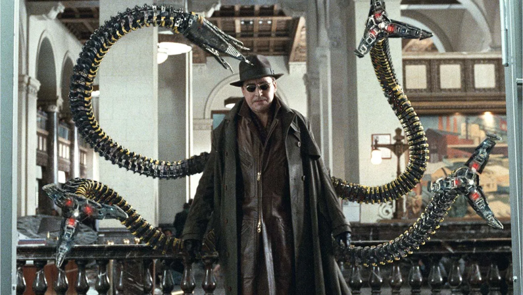 Alfred Molina è il Dottor Octopus in Spider-Man 2 (