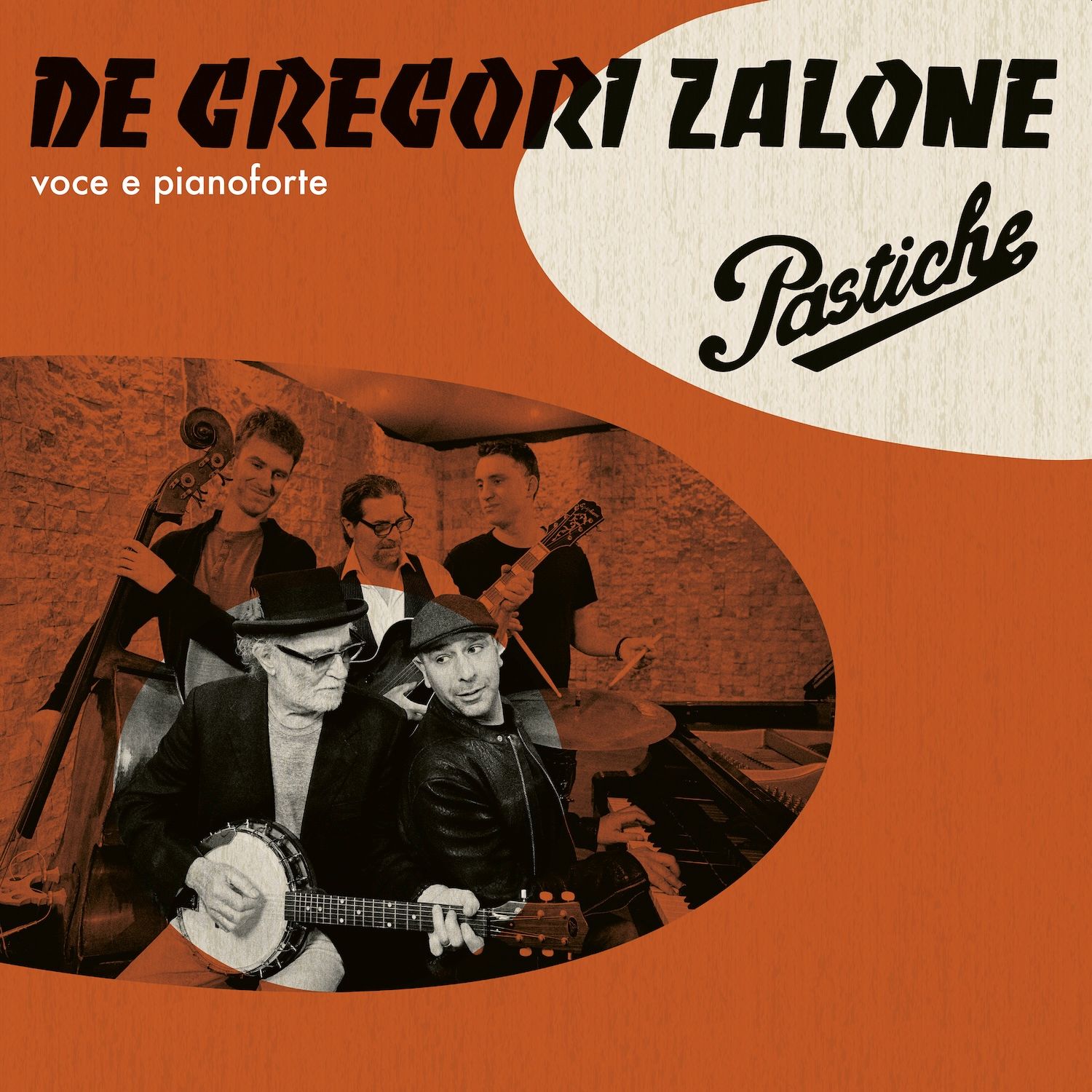 copertina dell'album Pastiche di Checco Zalone e Francesco De Gregori
