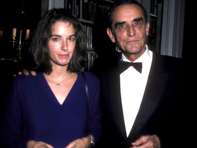 Una foto di Vittorio Gassman con la figlia Vittoria (Tori).