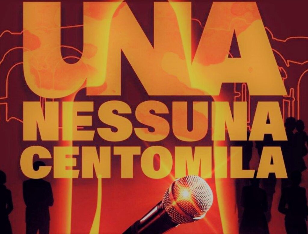 Una nessuna centomila in Arena, la scaletta e gli ospiti, da Elodie a Achille Lauro Una, nessuna centomila Logo