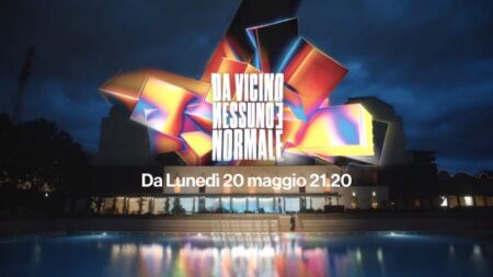 Da vicino nessuno è normale, il significato del titolo del programma di Cattelan Il logo del programma Da vicino nessuno è normale - fonte Rai