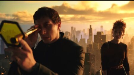 Frame dal trailer di Megalopolis (Fonte: Francis Ford Coppola - Youtube)