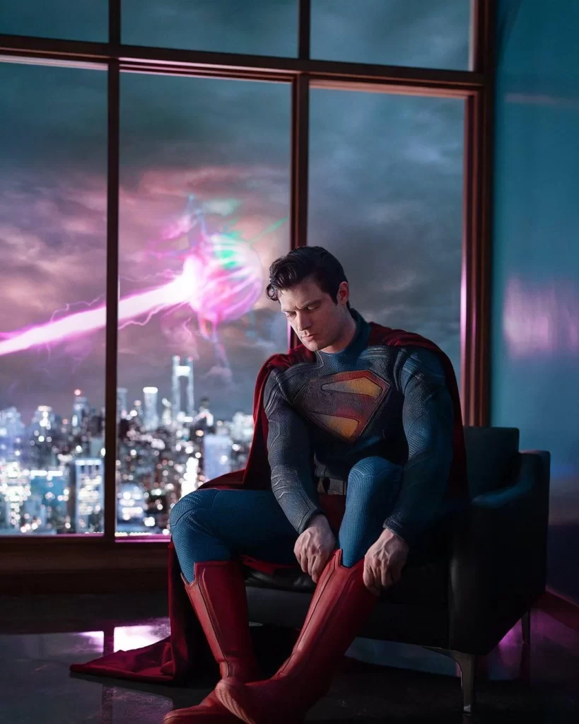 David Corenswet come Superman (Fonte: James Gunn - Threads)