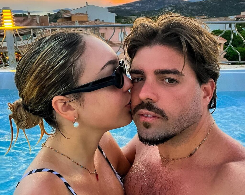 Corrado Sassu con la fidanzata