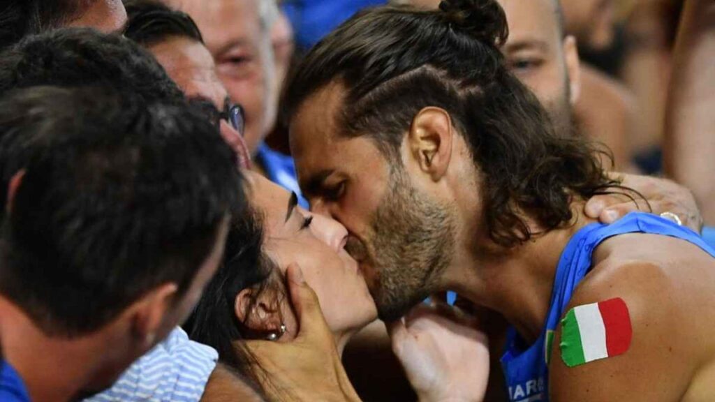 Gianmarco Tamberi e sua moglie Chiara Bontempi