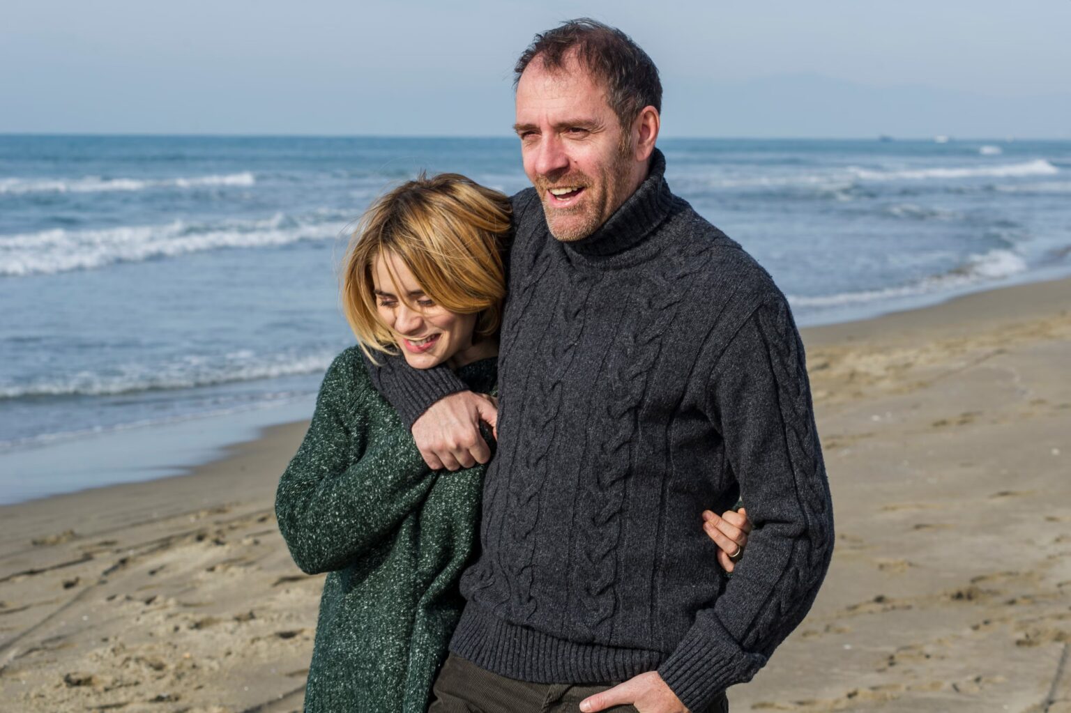 La linea verticale - Greta Scarano e Valerio Mastandrea in una scena