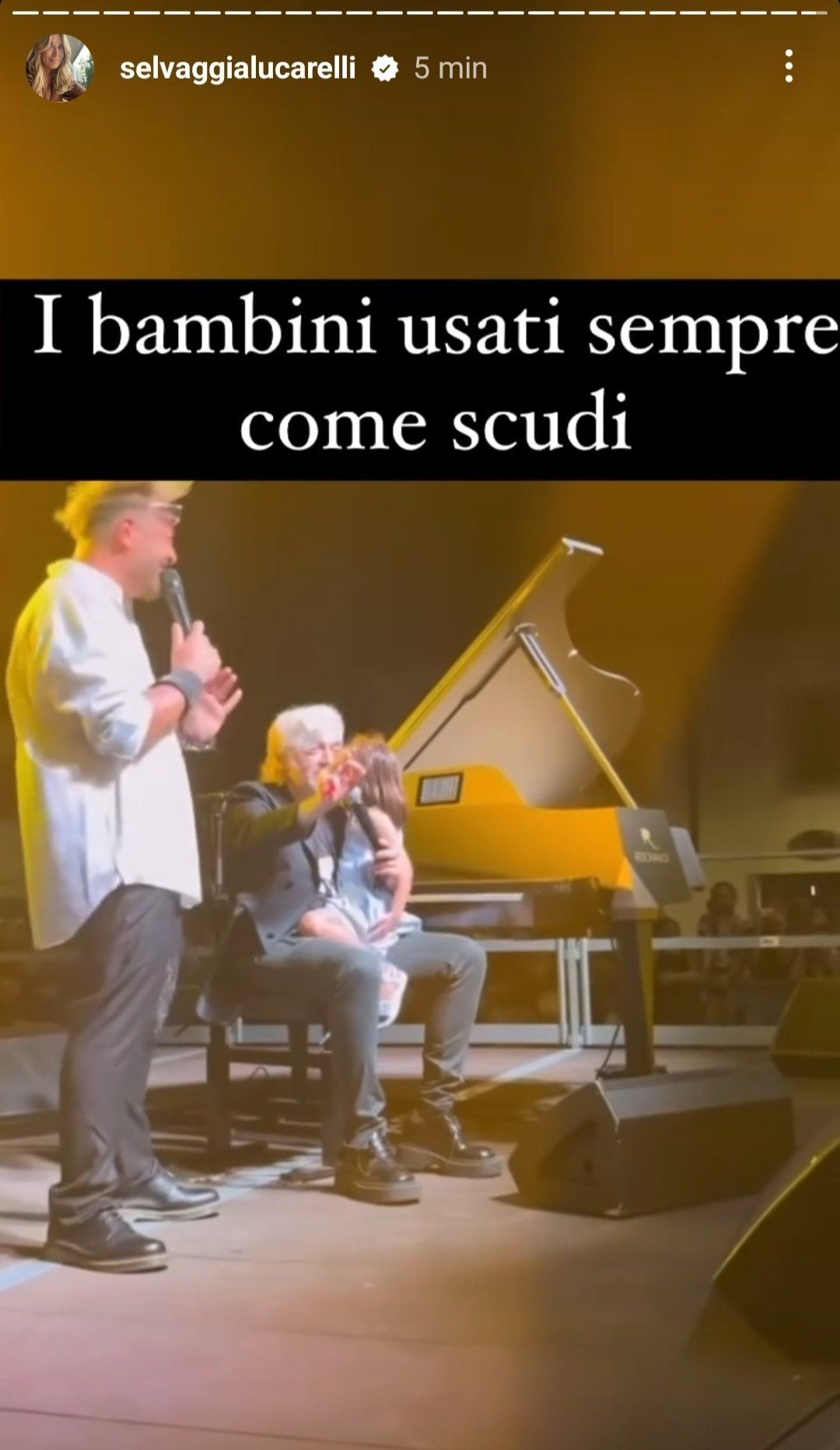 Morgan ad un concerto con la figlia Maria Eco