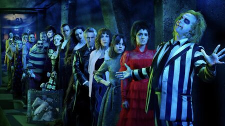 I protagonisti di Beetlejuice Beetlejuice - fonte: Warner Bros.
