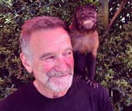 Robin Williams e l’ultima foto con la scimmia: sua figlia fa chiarezza su Twitter Robin Williams e la scimmietta Crystal