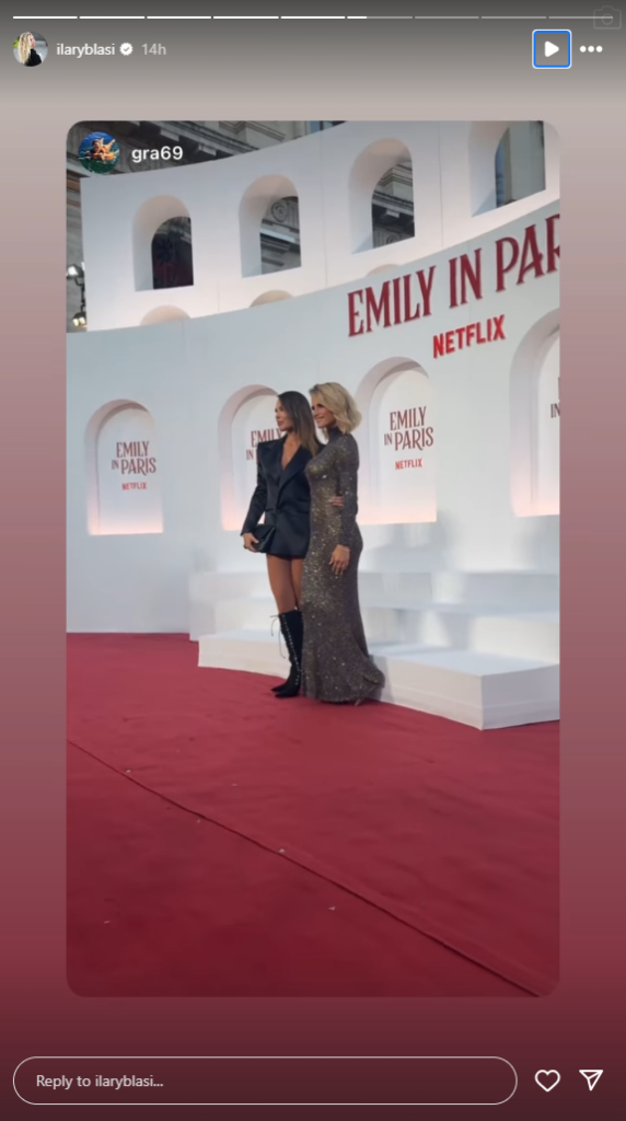 Ilary Blasi e Michelle Hunziker alla premiere di Emily In Paris 4