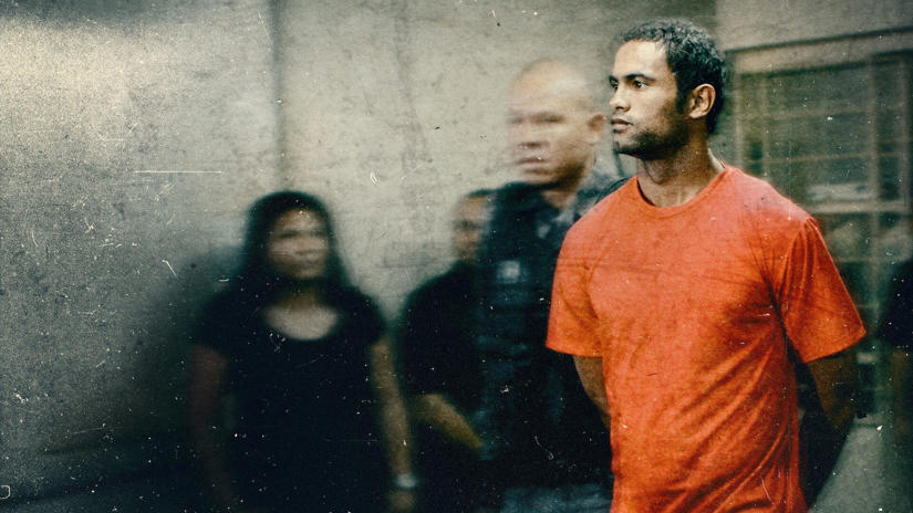 Bruno Fernandes in un'immagine de La vittima invisibile: Il caso Eliza Samudio. 