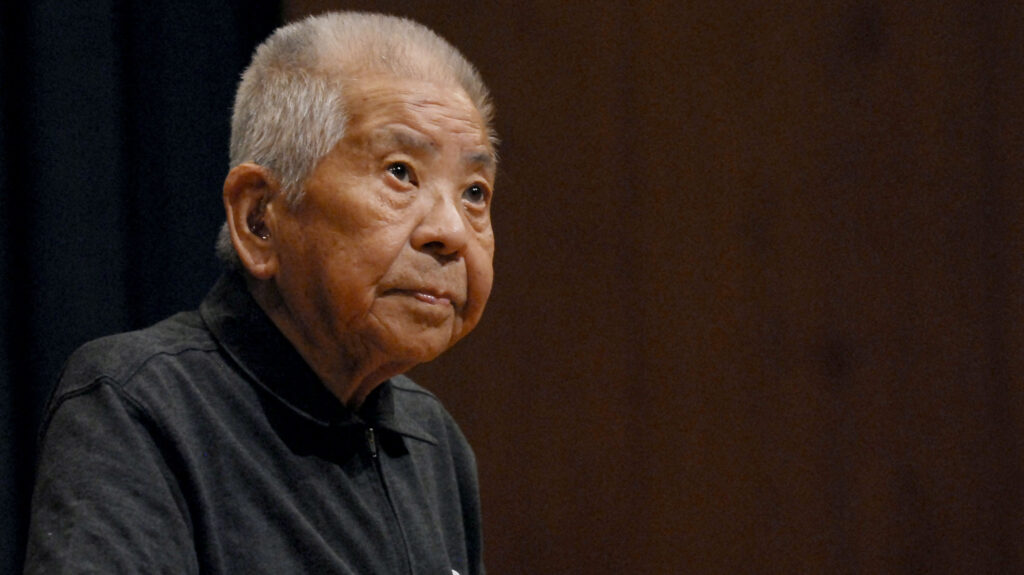 Tsutomu Yamaguchi., uno dei sopravvissuti agli attacchi atomici americani