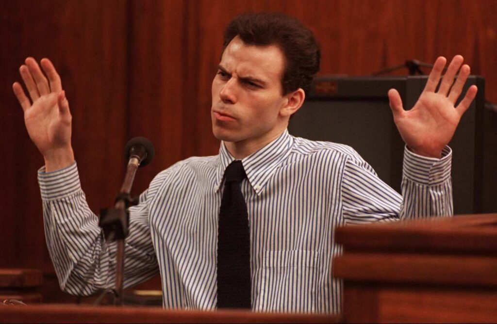 Erik Menendez durante il processo