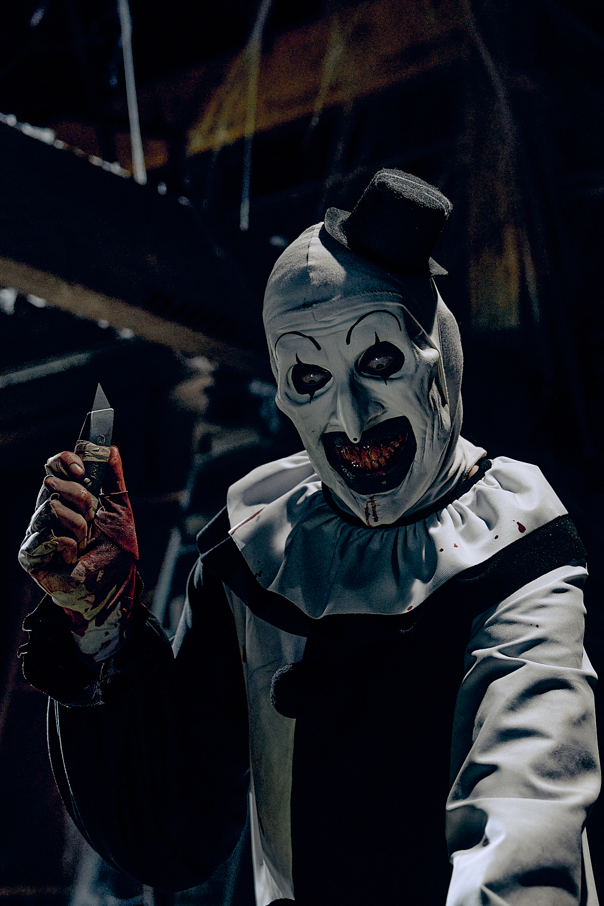 Art il Clown in una scena di Terrifier 3