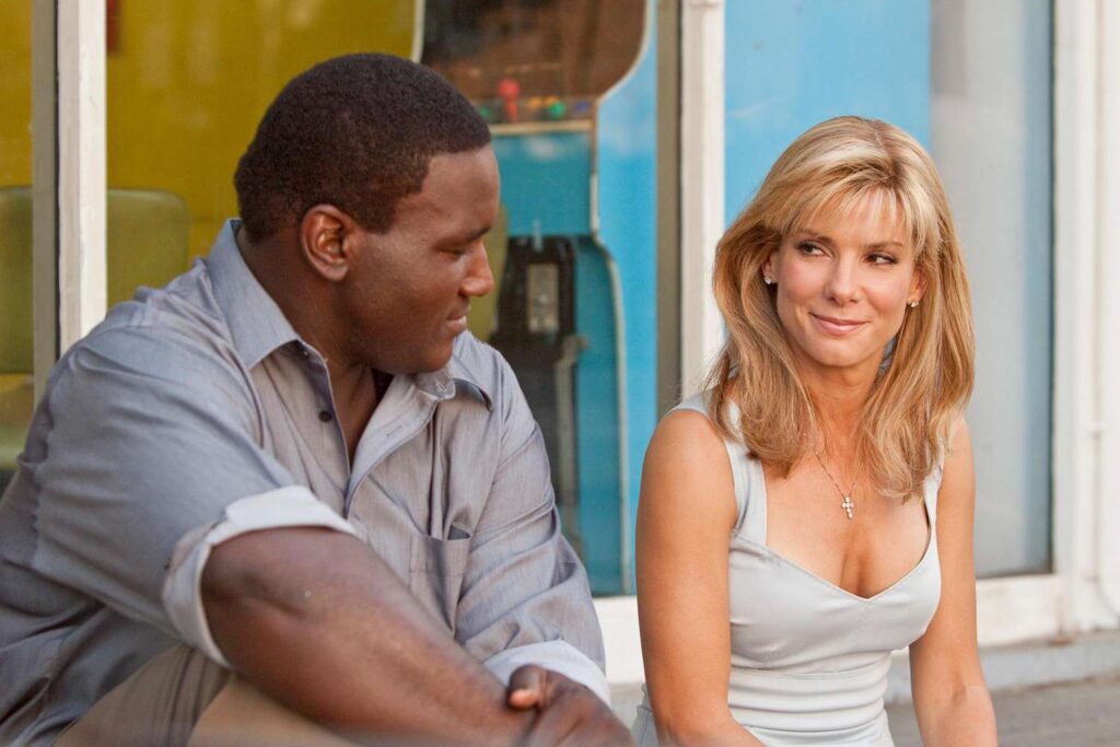Una scena del film The Blind Side