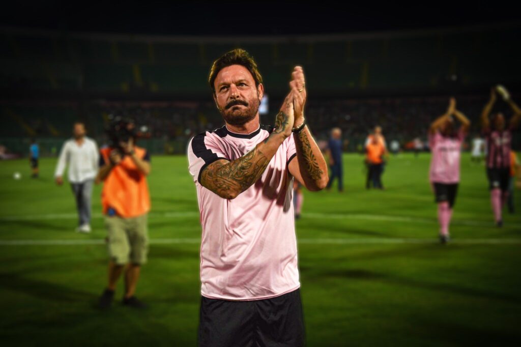 Totò Schillaci con la maglia del Palermo
