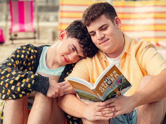 Una scena di Heartstopper 3.