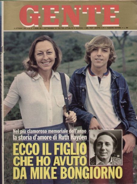 Ruth Hayden e Philip Hayden, presunto figlio di Mike Bongiorno, nel 1972