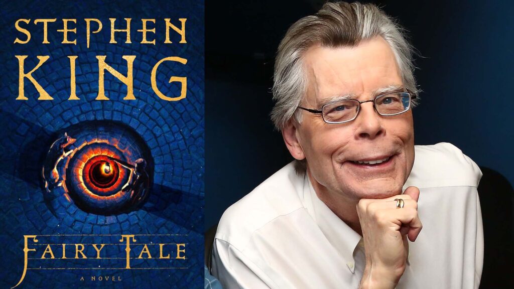 Collage di Stephen King e la copertina di Fairy Tale (fonte SyFy)