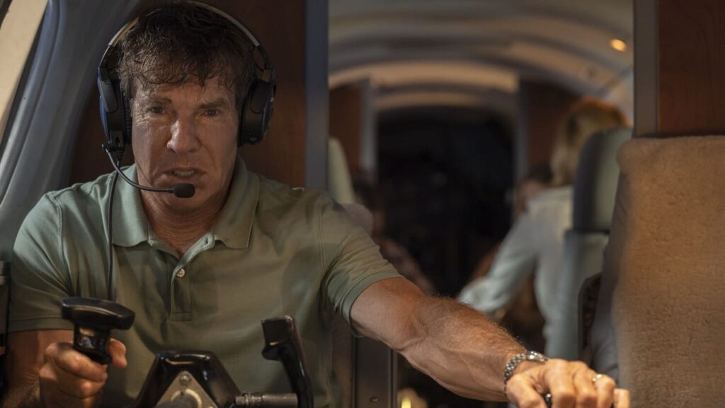 Dennis Quaid in una scena di Sulle ali della salvezza