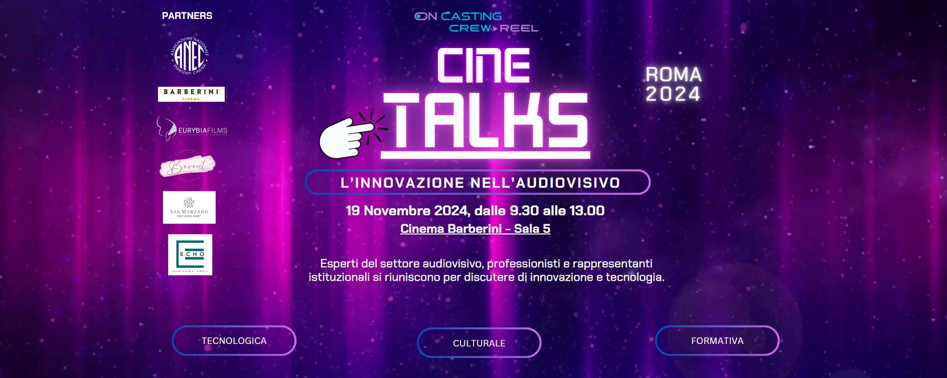 Cinetalks 2024 a Roma
