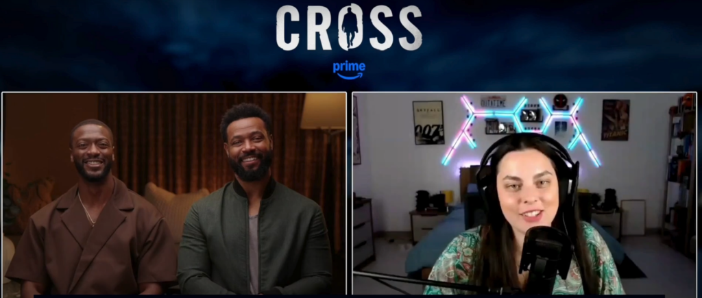 Screenshot dalla nostra intervista con Aldis Hodge e Isaiah Mustafa