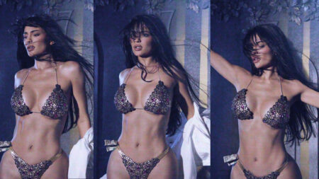 Kylie Jenner come Demi Moore in Striptease (Halloween 2024)