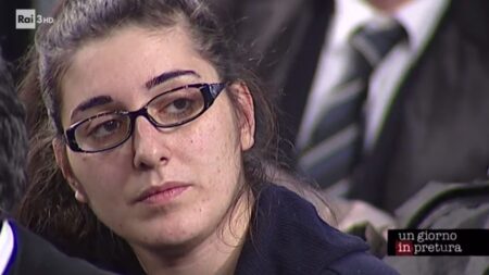 Sabrina Misseri durante il processo