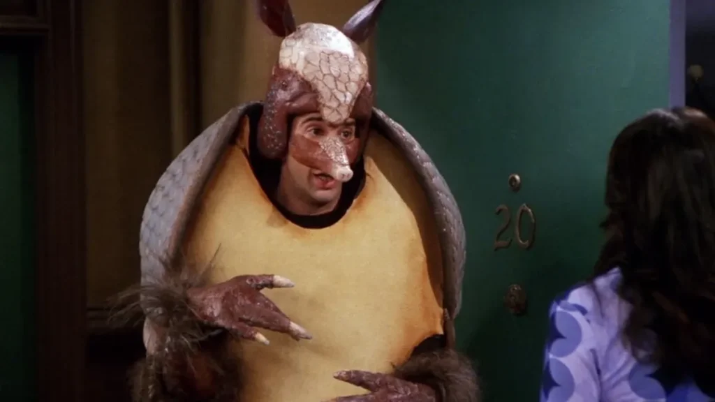 Ross vestito da Armadillo in Friends