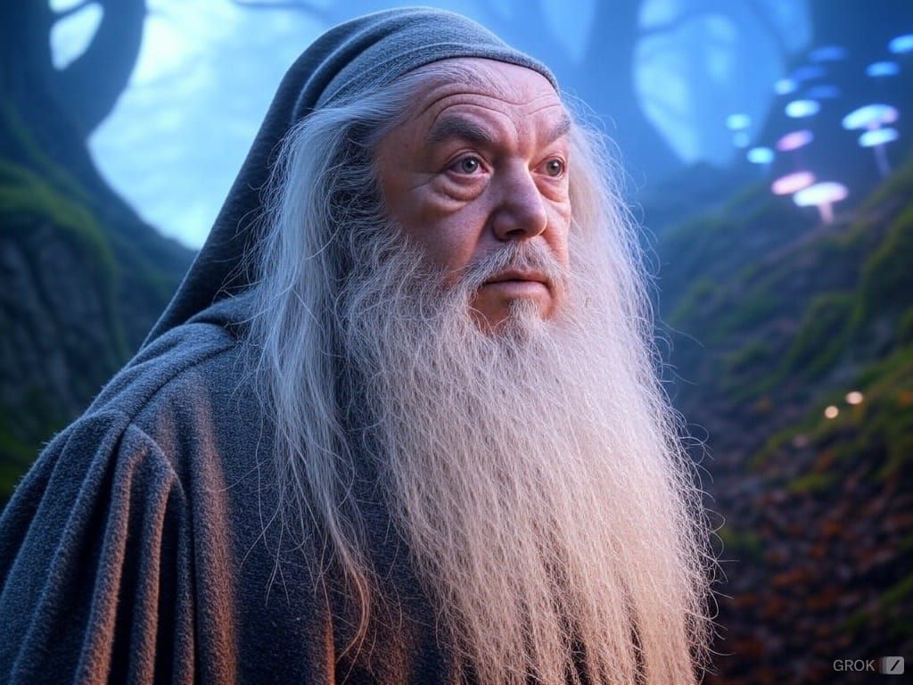 Lino Banfi ne Il signore degli anelli - Immagine AI