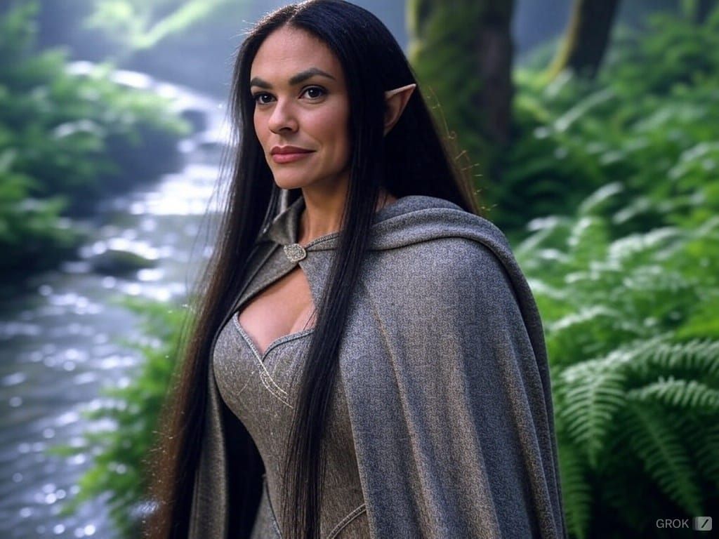 Maria Grazia Cucinotta ne Il signore degli anelli - immagine AI