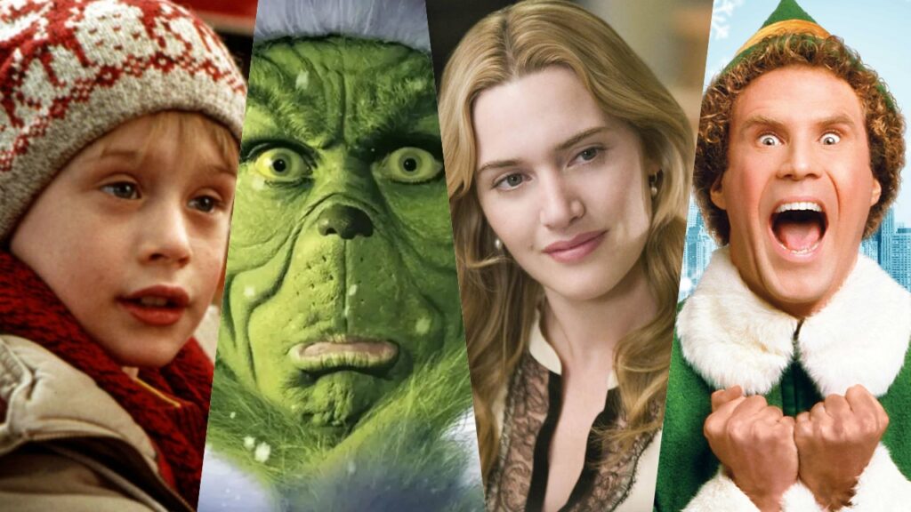Collage i 14 migliori film di Natale di sempre