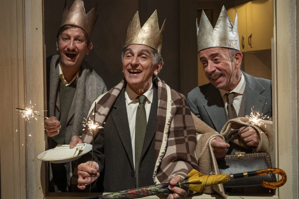 Antonio Guerriero, Vincenzo Salemme e Franco Pinelli in Natale in casa Cupiello
