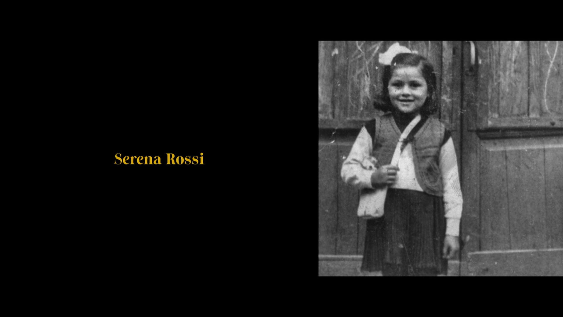 La nonna di Serena Rossi da piccola