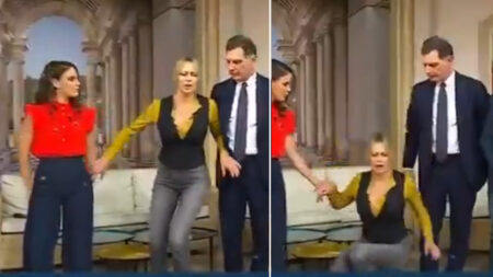 Anna Falchi sviene a I Fatti Vostri