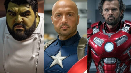 giudici di Masterchef Italia come gli Avengers - immagine in AI