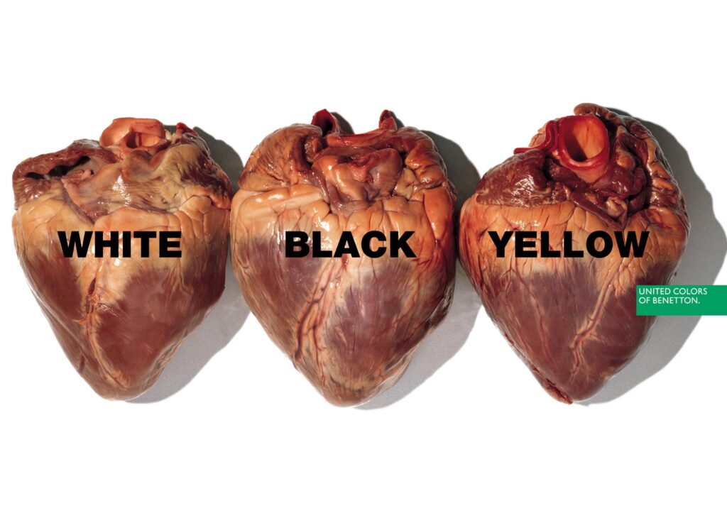 Tre cuori - foto di Oliviero Toscani