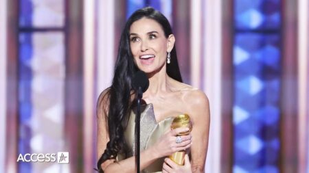 Demi Moore ai Golden Globes 2025