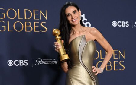 Demi Moore ai Golden Globes 2025